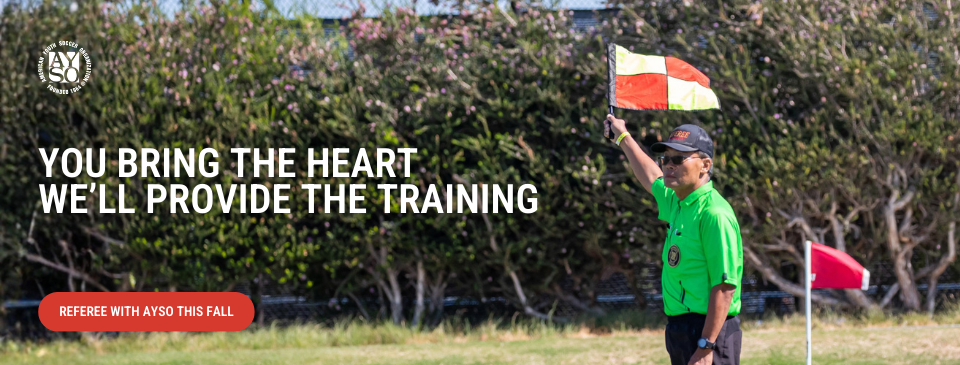 Referee with AYSO