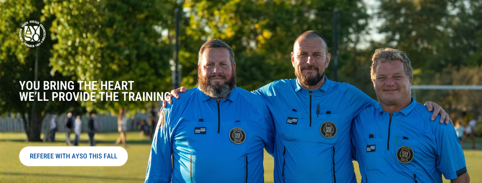 Referee with AYSO